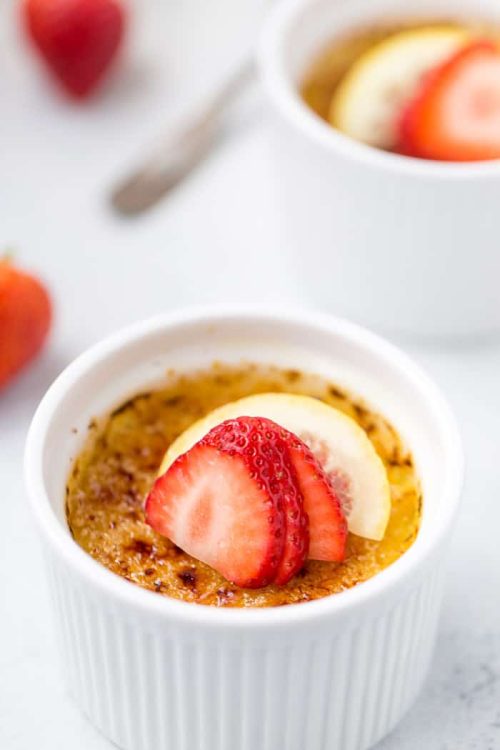lemon creme brulee