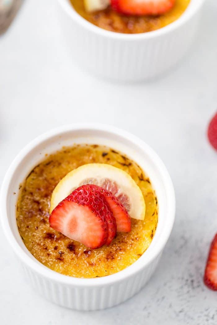 Vanilla Crème Brulee with Lemon Recipe