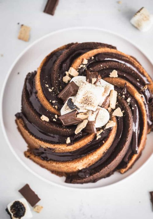 s’mores bundt cake