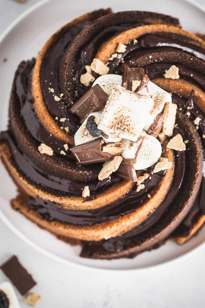 smores bundt cake