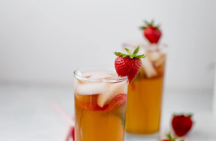 Strawberry Basil Iced Tea - Accidental Happy Baker