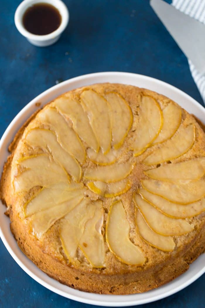 spiced pear cake