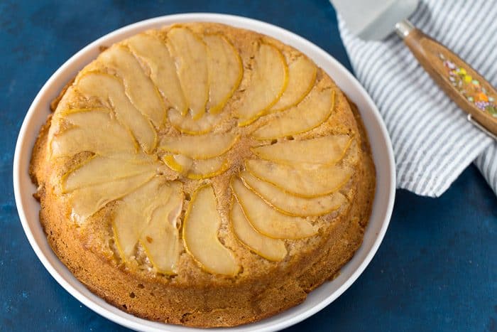 maple spiced pear cake