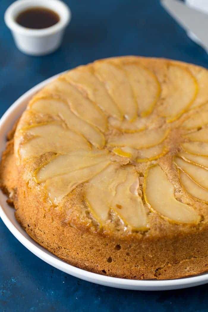 maple spiced pear cake