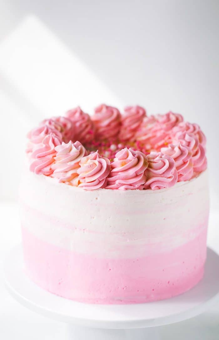 Discover 78+ pink ombre cake best