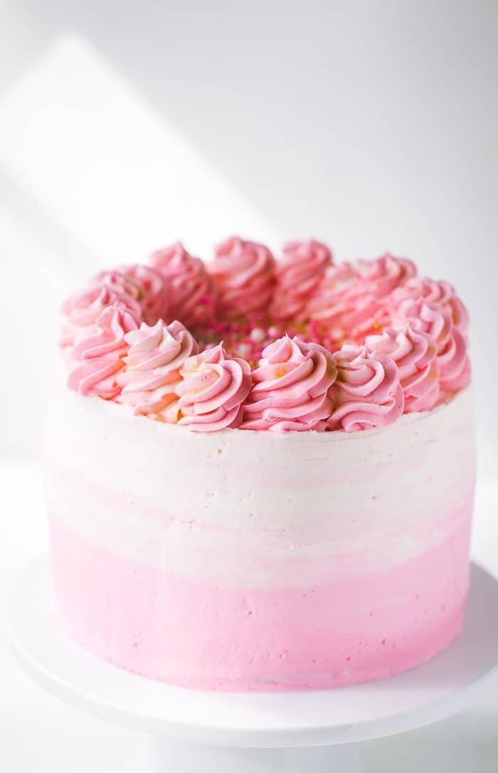 Birthday Party Cake- Pink Colour- Every Day Cake – Pao's cakes