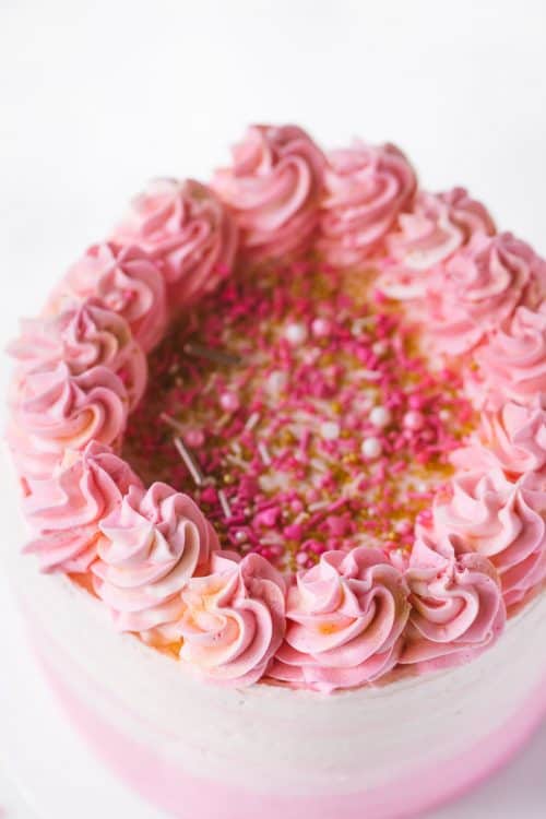 Pink Ombre Cake - A Classic Twist