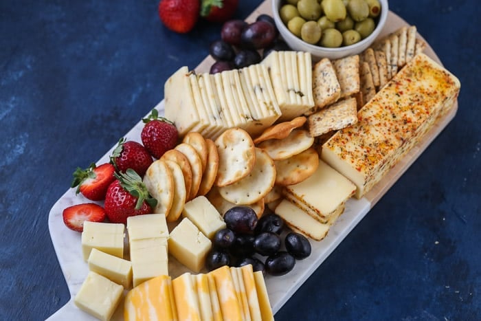 making a cheeseboard for entertaining