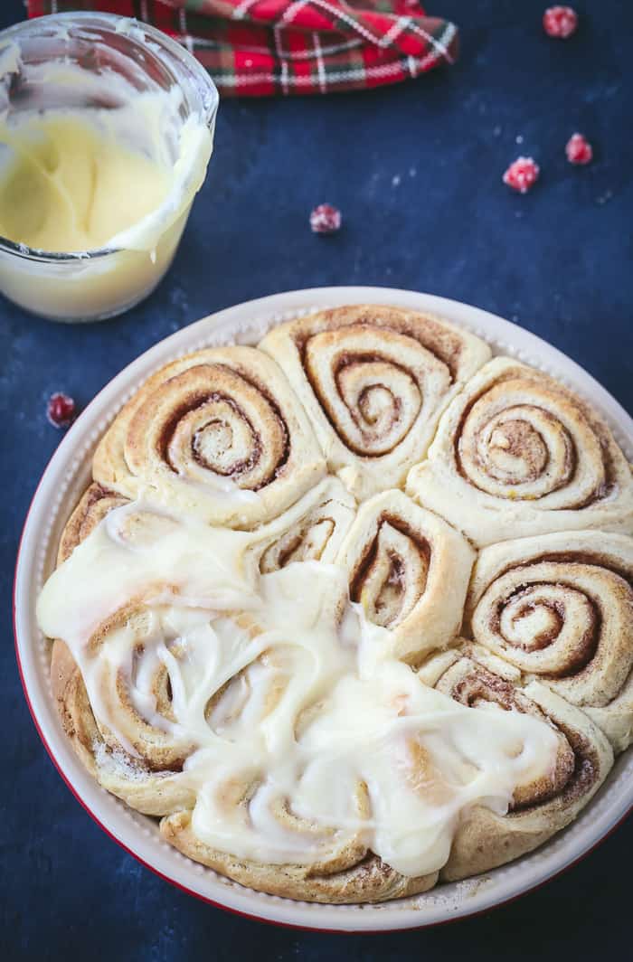 eggnog cinnamon rolls