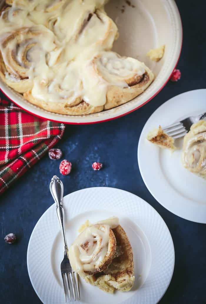 eggnog cinnamon rolls