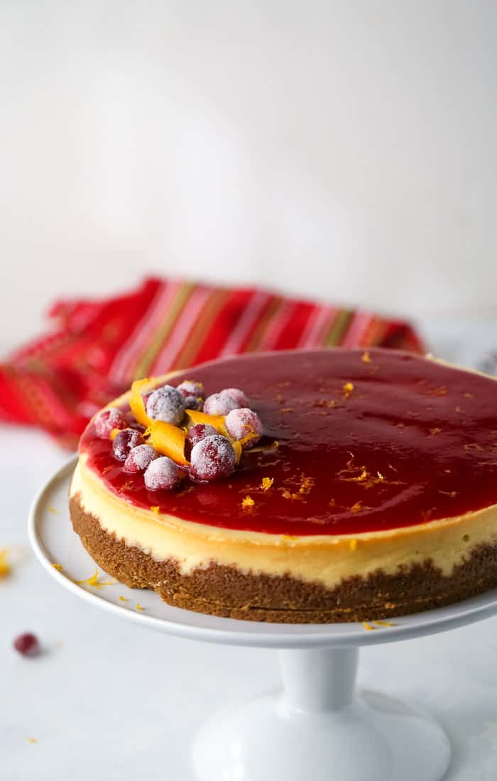 cranberry orange cheesecake