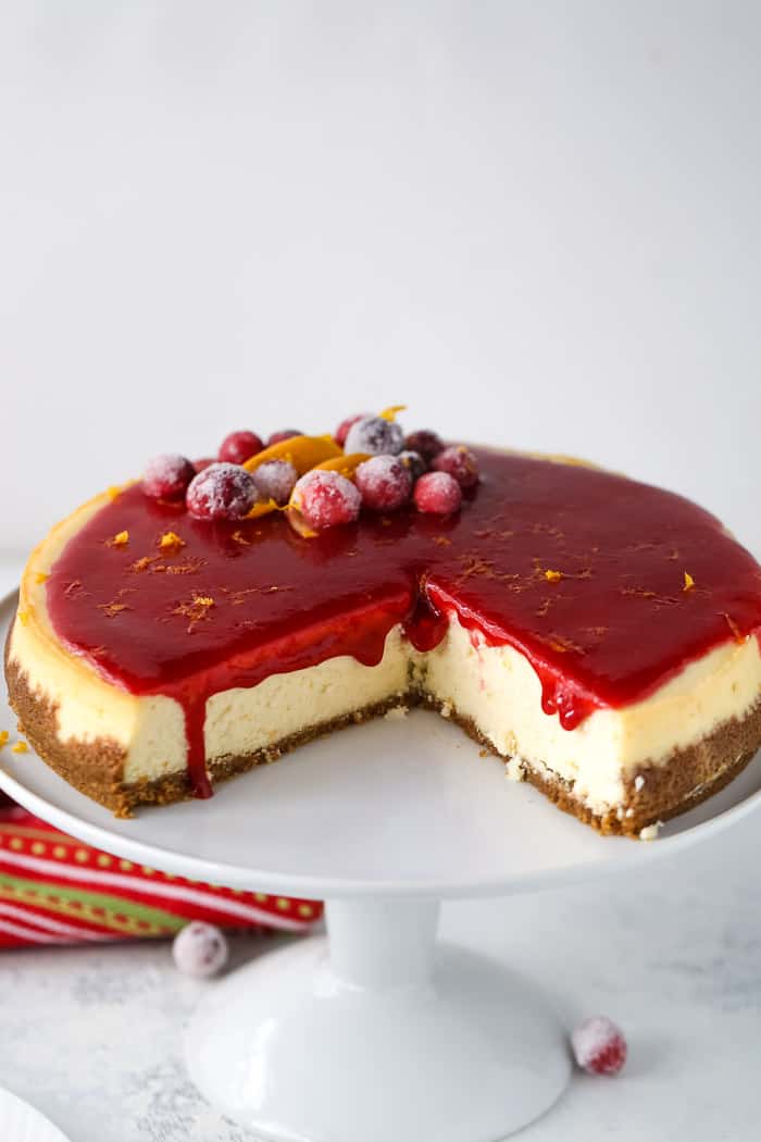 cranberry orange cheesecake