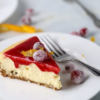 cranberry orange cheesecake