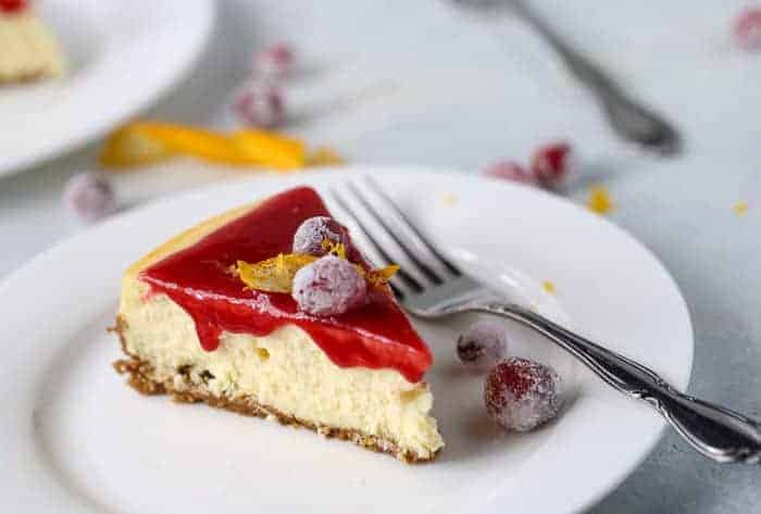 cranberry orange cheesecake