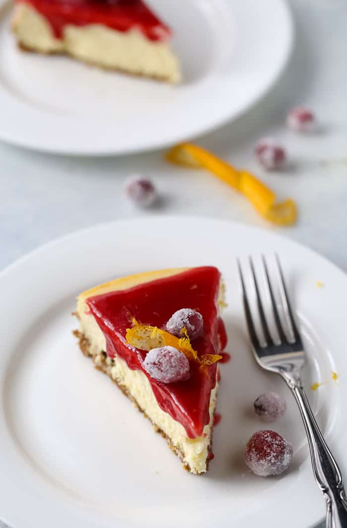 cranberry orange cheesecake