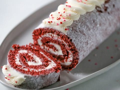 red velvet cake roll box mix