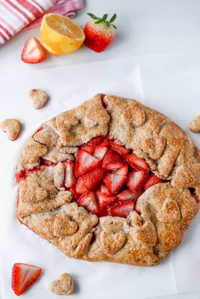 strawberry galette