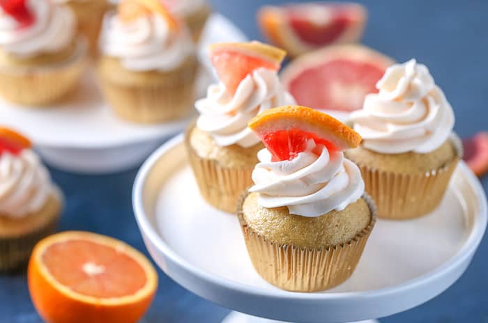 Winter Citrus Cupcakes