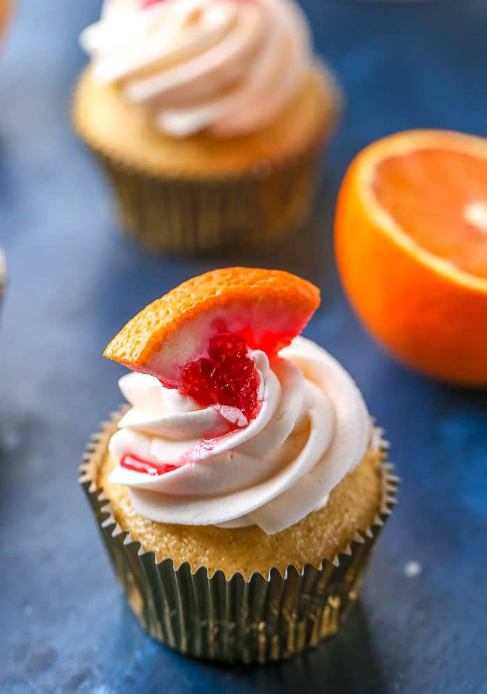 Winter Citrus Cupcakes Recipe - Blood Orange and Grapefruit!