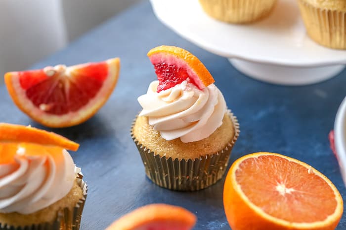 Winter Citrus Cupcakes