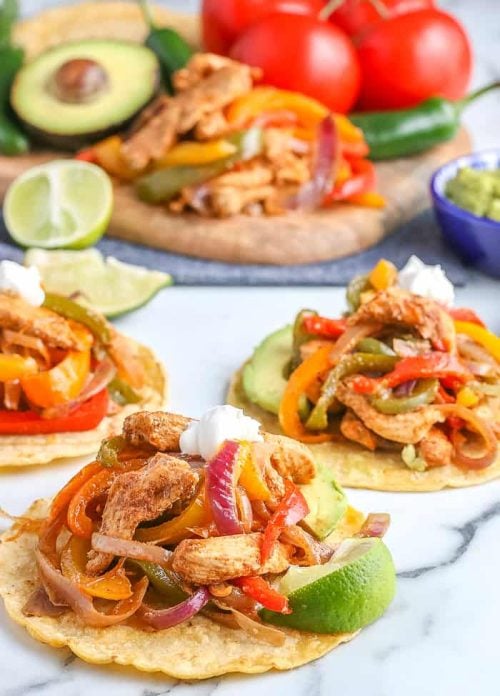 Easy Chicken Fajitas Recipe - Sheet Pan Dinner Recipe