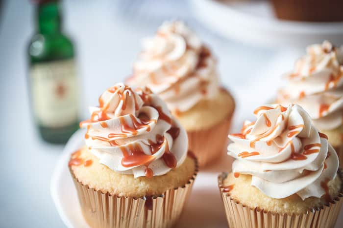 whiskey caramel cupcakes