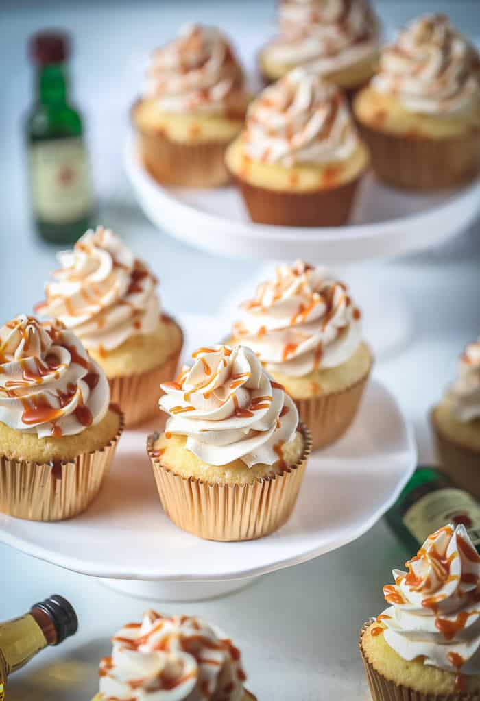 whiskey caramel cupcakes