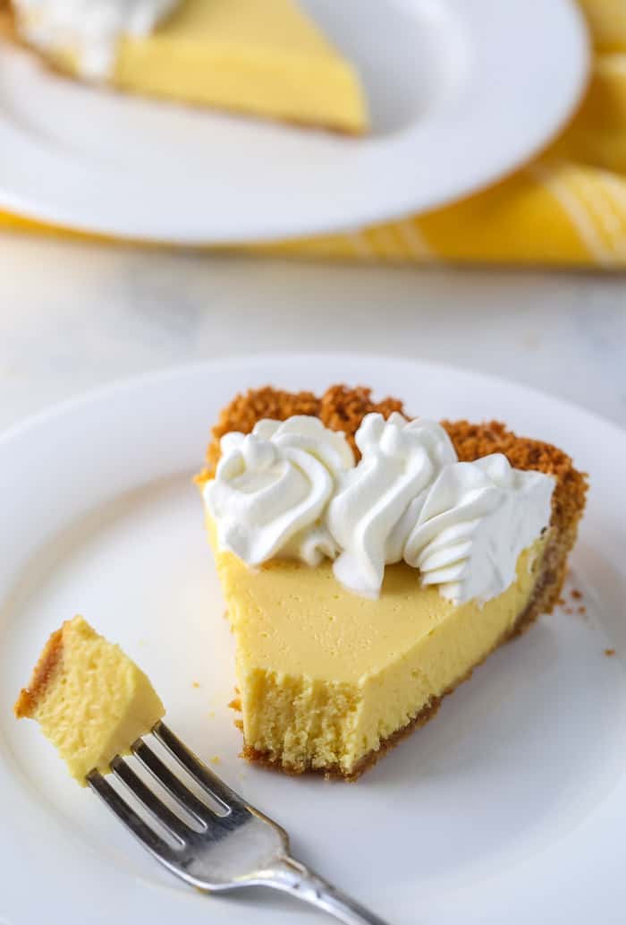 Passionfruit Pie with a Coconut Graham Cracker Crust