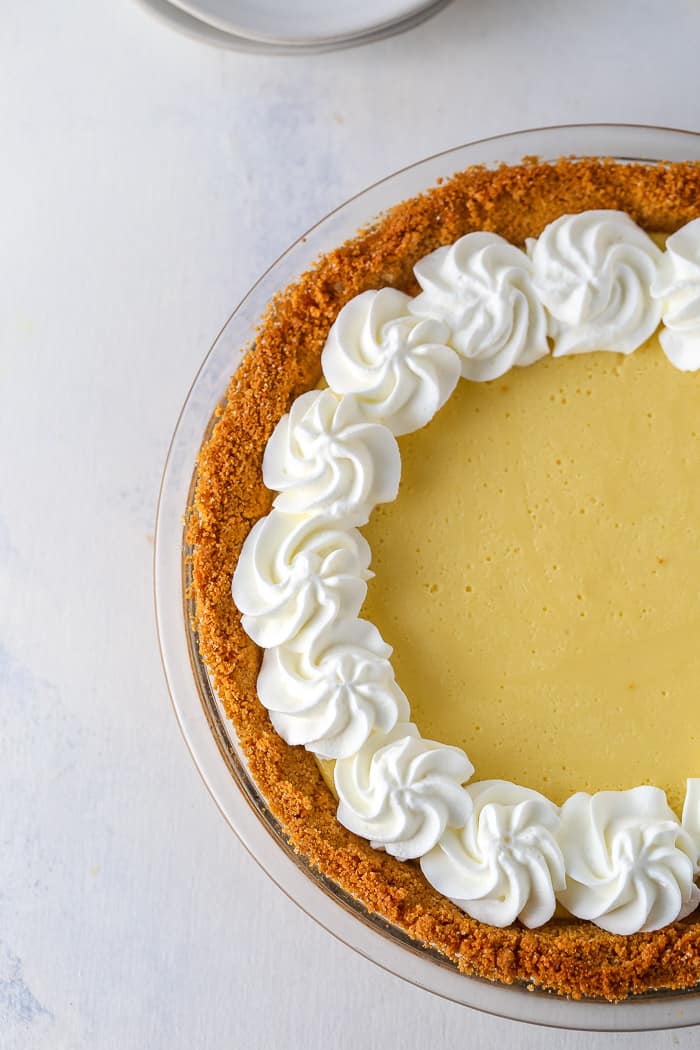 Passionfruit Pie with a Coconut Graham Cracker Crust