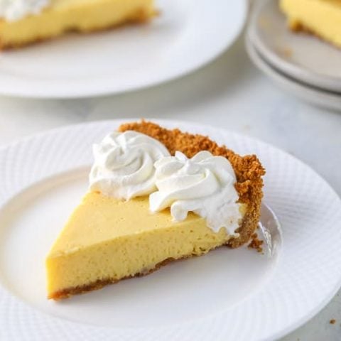 Passionfruit Pie with a Coconut Graham Cracker Crust