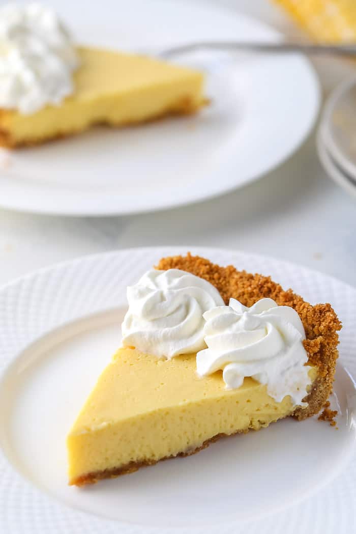 Passionfruit Pie with a Coconut Graham Cracker Crust