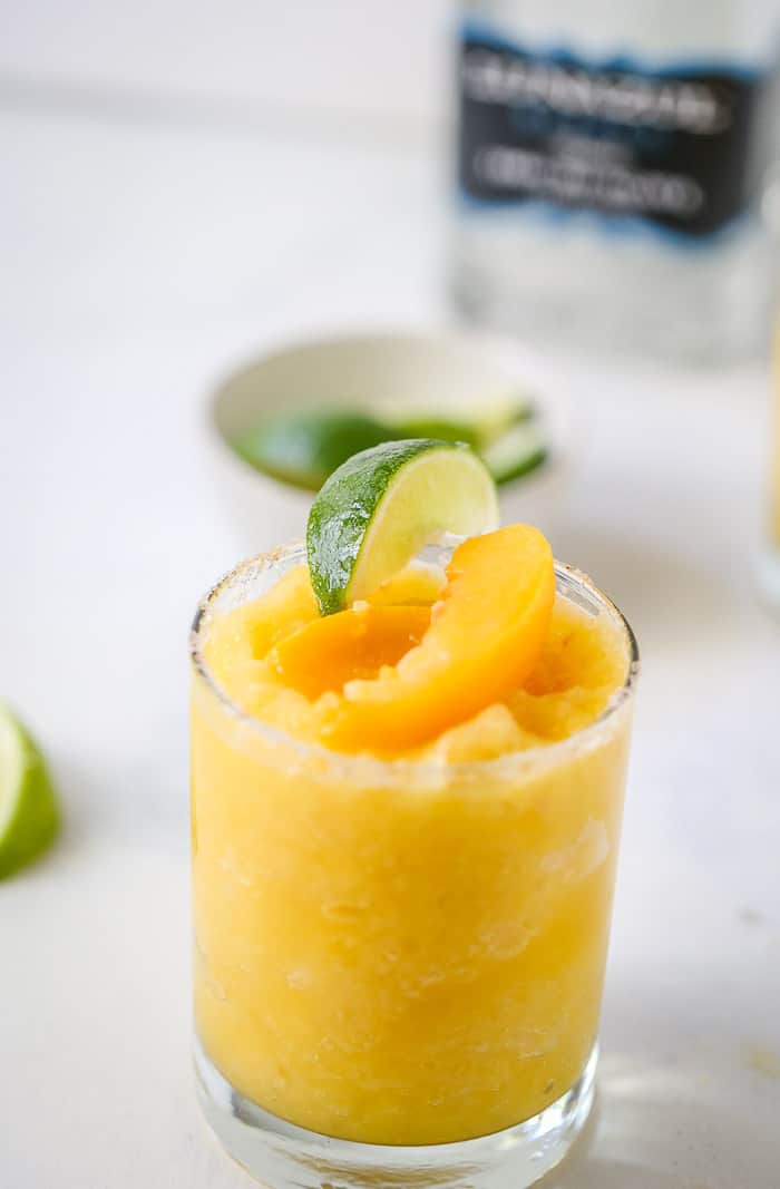 Frozen Peach Margaritas