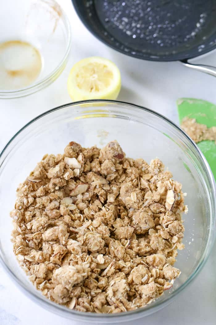 Blueberry Crumble with a Browned Butter Oat Topping