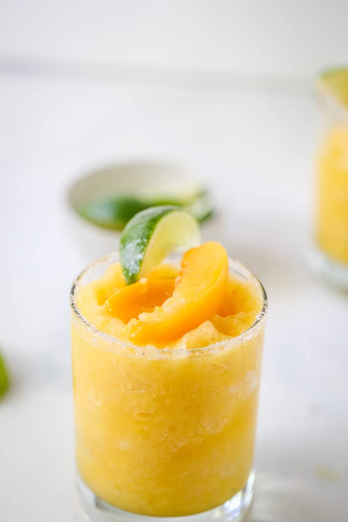 Frozen Peach Margaritas