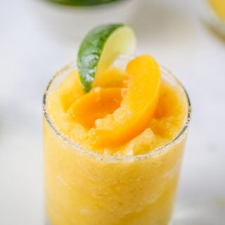 Frozen Peach Margaritas