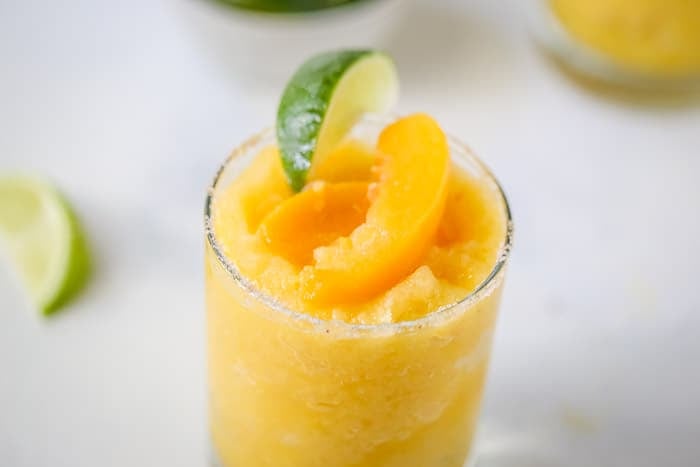 Frozen Peach Margaritas