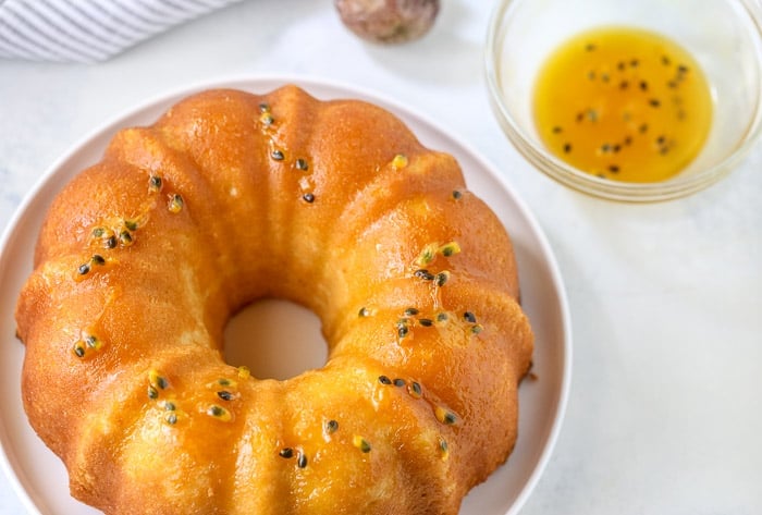 Passionfruit Coconut Bundt Cake