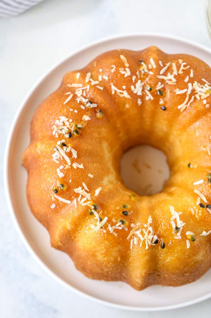 Passionfruit Coconut Bundt Cake