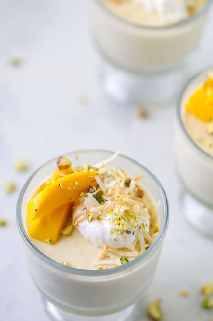 Coconut Mango Panna Cotta