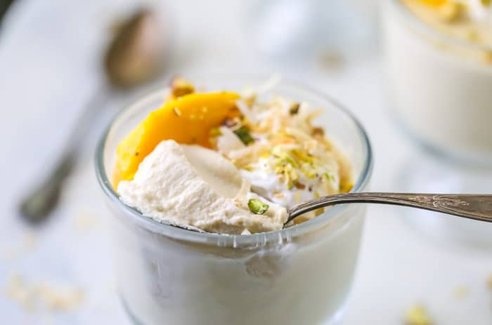 Coconut Mango Panna Cotta