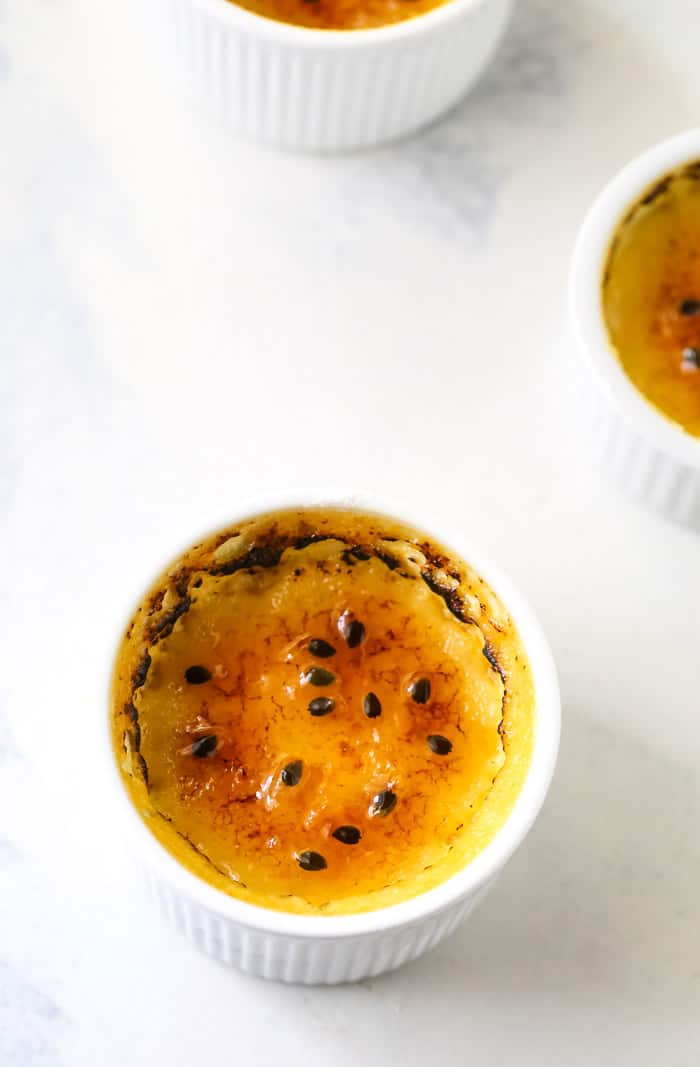 Passionfruit Creme Brulee