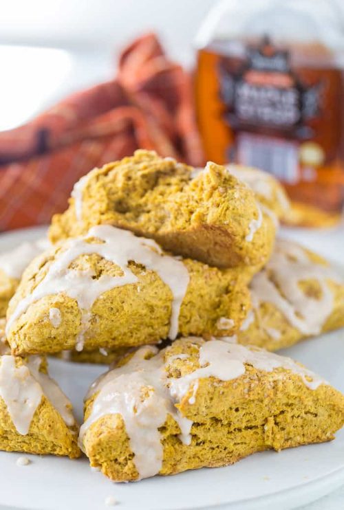 Pumpkin Scones with Maple Glaze - A Classic Twist