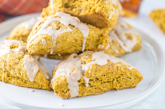 Pumpkin Scones with Maple Glaze - A Classic Twist