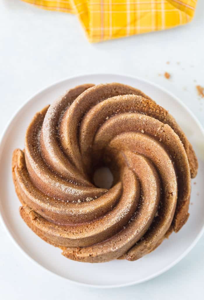 The Best Snickerdoodle Bundt Cake with Cinnamon Sugar Swirl - Cake by  Courtney