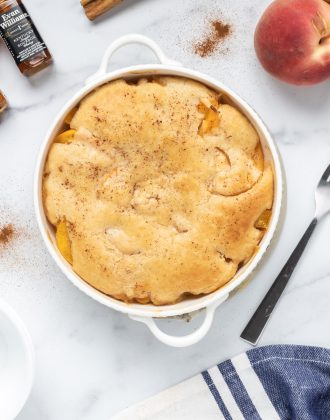 Bourbon Peach Cobbler