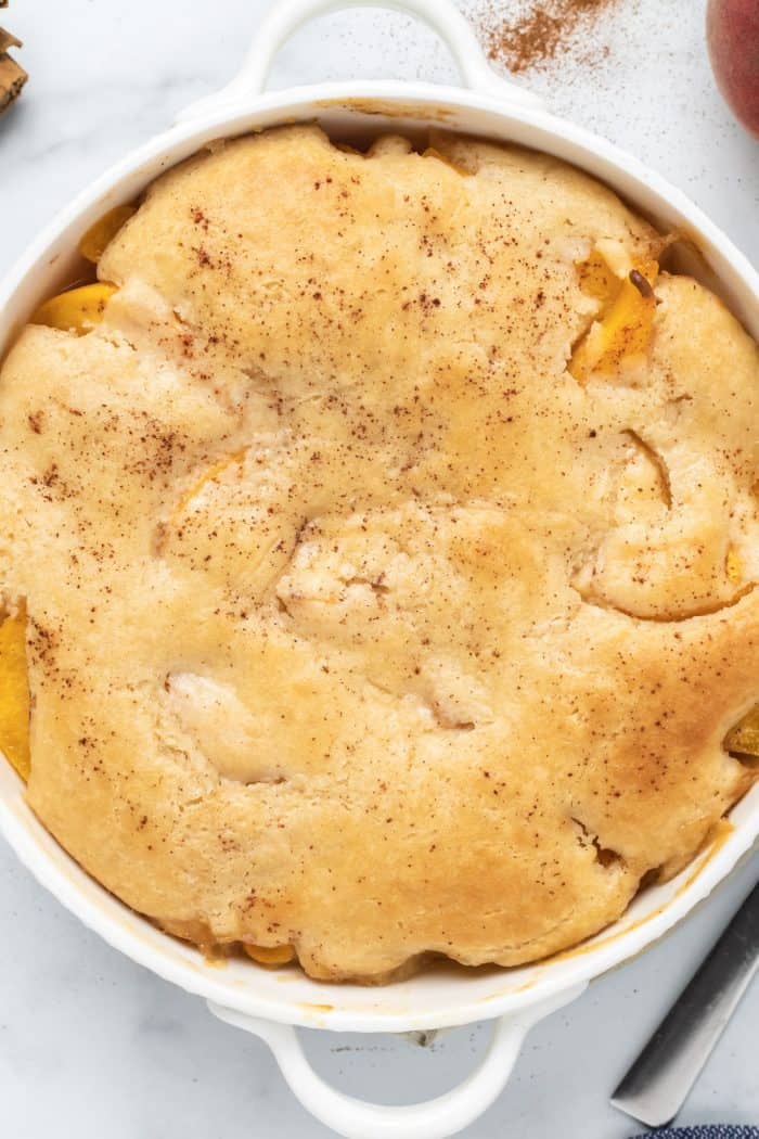 Bourbon Peach Cobbler