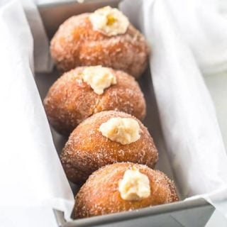 Caramelized Pears and Mascarpone Donuts