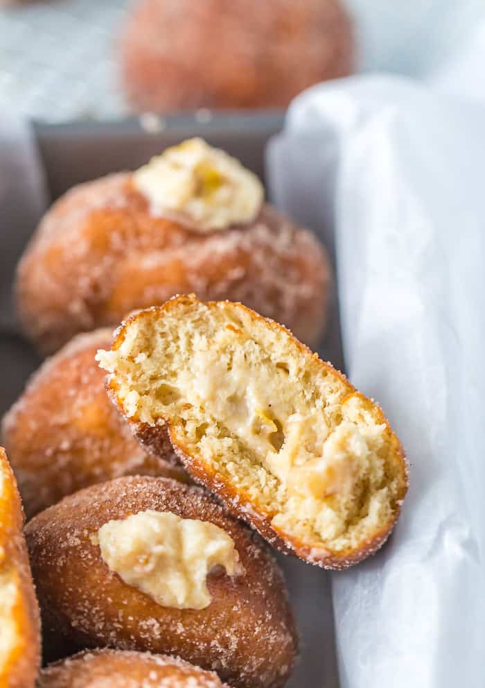 Caramelized Pears and Mascarpone Donuts