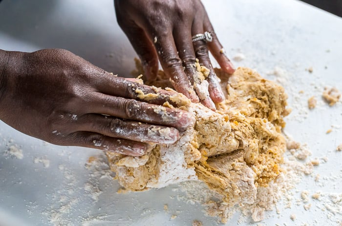 Sweet Potato Scones with Maple Icing