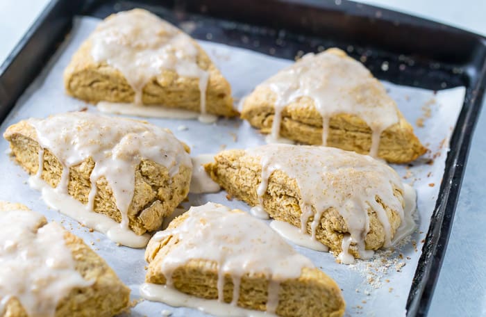 Sweet Potato Scones with Maple Icing